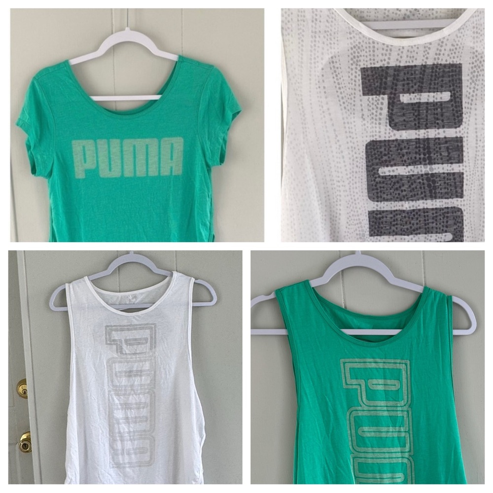 4 Puma tops. One crop and 3 tanks